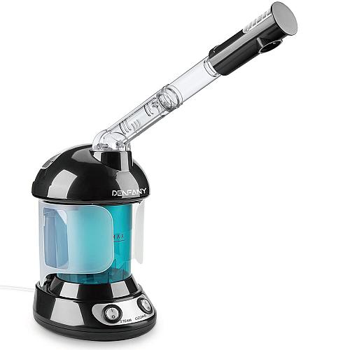 Facial Steamer - DENFANY Nano Ionic Face Steamer with Extendable 360° Rotatin...