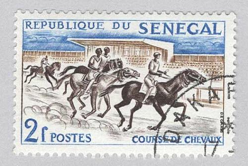 Senegal 204 Horse Racing Used 2 (BP95322)