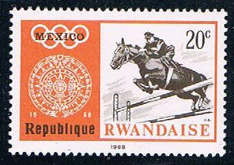 Rwanda 266 Unused Equestrian (R0345)+