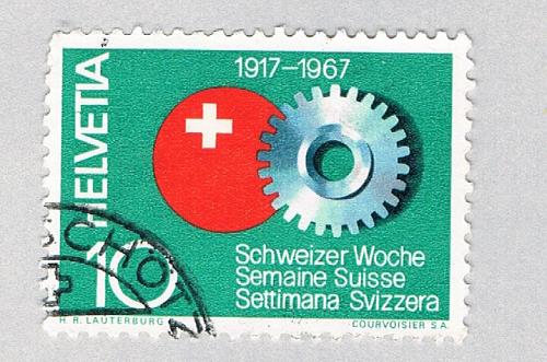 Switzerland Gears green 10c (AP127113)