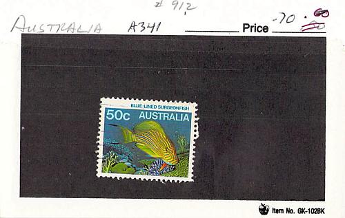 Australia 912 Used Surgeon Fish 2 1984 (SC0_691)