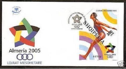 Albania 2005. MEDITERRANEAN GAMES IN ALMERIA. SPORT. FDC Block MNH. Mi Block 159