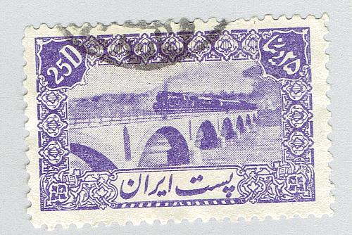 Iran 883 Train and Bridge 1942 Used (BP92904)