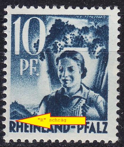 GERMANY Alliiert Franz. Zone [RheinlPfalz] MiNr 0003 yv II ( **/mnh )