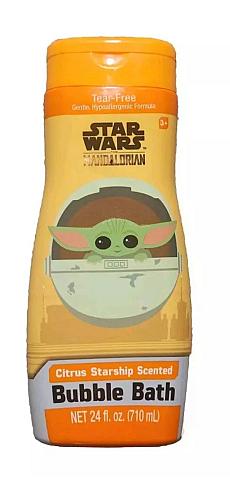 3 Pack Star Wars Mandalorian Bubble Bath 24 Oz. Tear-Free Hypoallergenic Citrus