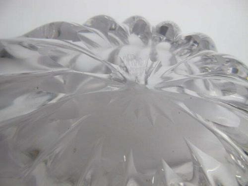 Cofrac Art Glass signed free form shape dish France