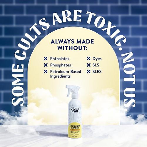 Cleancult - Lemon Verbena - All Purpose Cleaner - Refillable Aluminum Bottle ...