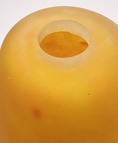 Glass lamp shade orange green ,