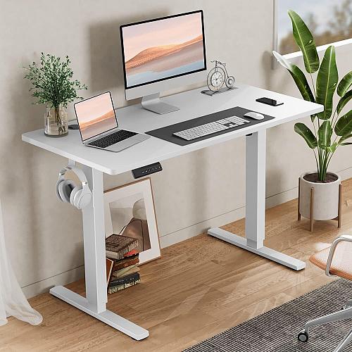 SMUG Standing Desk Adjustable Height Electric Sit Stand Up Down Computer Tabl...