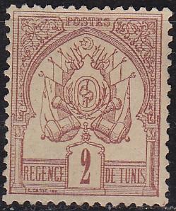 TUNESIEN TUNISIA [1888] MiNr 0002 ( oG/no gum )