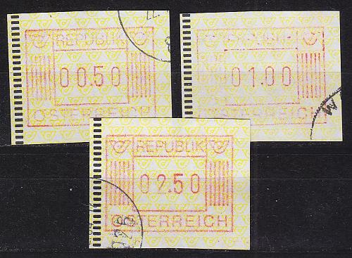 &Ouml;STERREICH AUSTRIA [ATM] MiNr 1 ex ( O/used ) [02]
