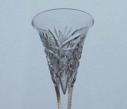 American Brilliant Period Cut Glass Taper glass Antique Monarch