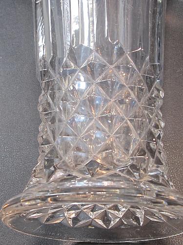 Pressed glass vase