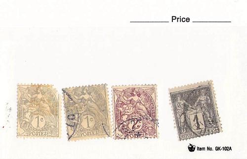 France 3 different of 4 total stamps included (SC0_325)