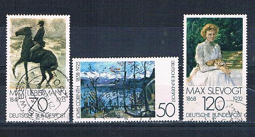 Germany 1283-85 Used set Paintings 1978 CV 2.45 (MV0022)