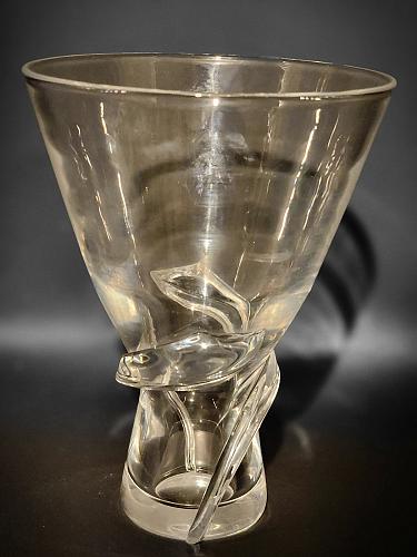 Steuben Signed spiril vase Glass # 8085