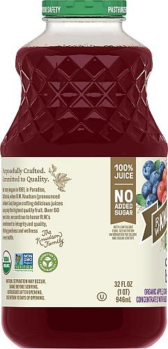 R.W. Knudsen Family Organic Cranberry Blueberry Juice Blend 32 Ounces