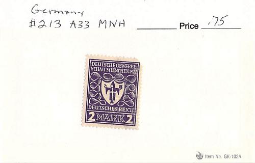 Germany 213 Unused (SC0_795)