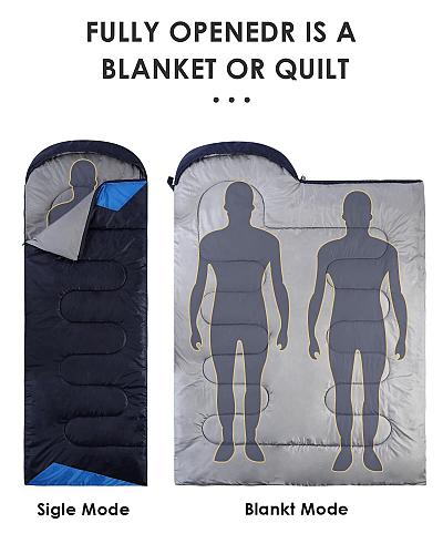 Sleeping Bags for Adults Backpacking Lightweight Waterproof- Cold Weather Sle...