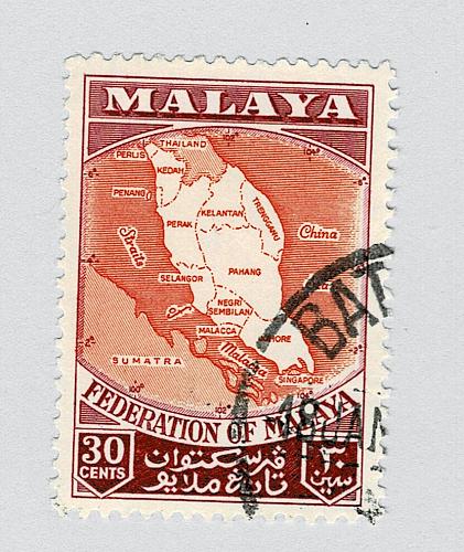 Mayala Federation Map 83 1957 Used (BP89901)