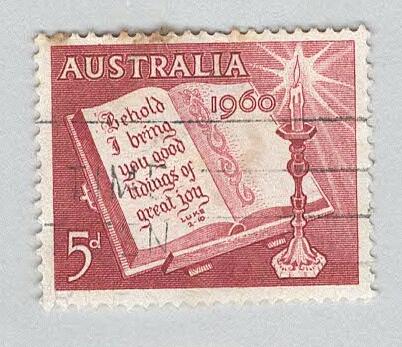 Australia Christmas 1960 red 5 Used (BP90310)