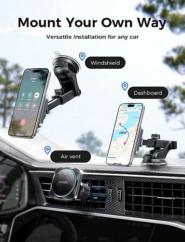 CHGeek for 15W Magsafe Car Mount Charger iPhone Wireless Car Charger Magnetic...