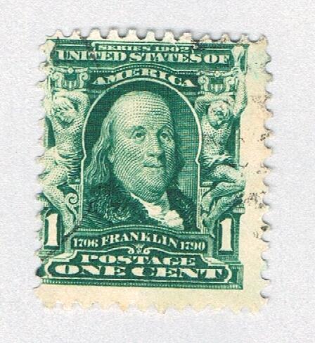 US 300 Used Benjamin Franklin 2 1903 (BP85932)