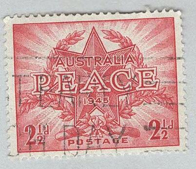 Australia Peace 1945 Red 2 1/2 Used (BP90306)
