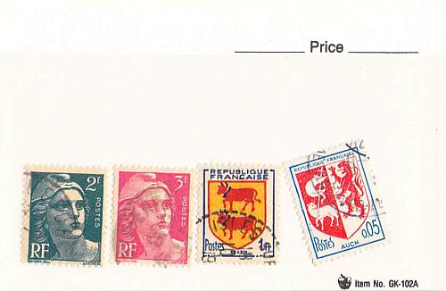 France 4 different of 4 total stamps included (SC0_246)
