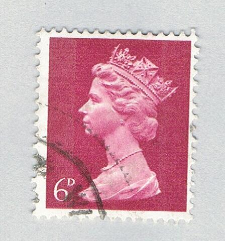 Great Britain MH9 Used QEII brown 6p 2 1967 (BP72411)