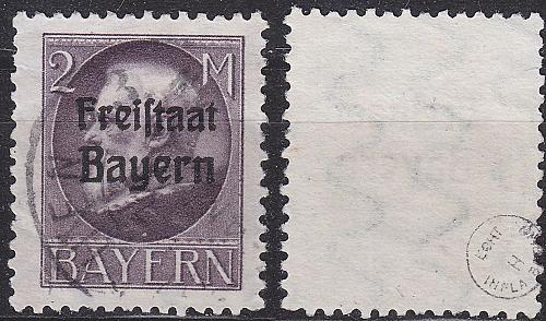 GERMANY Bayern Bavaria [1919] MiNr 0166 A ( O/used ) [01] gepr&uuml;ft