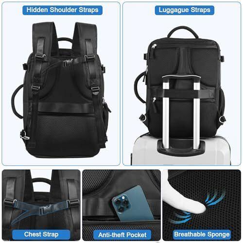 Hanples Travel Backpack for Women Men Large Carry On Person Item Luggage Back...