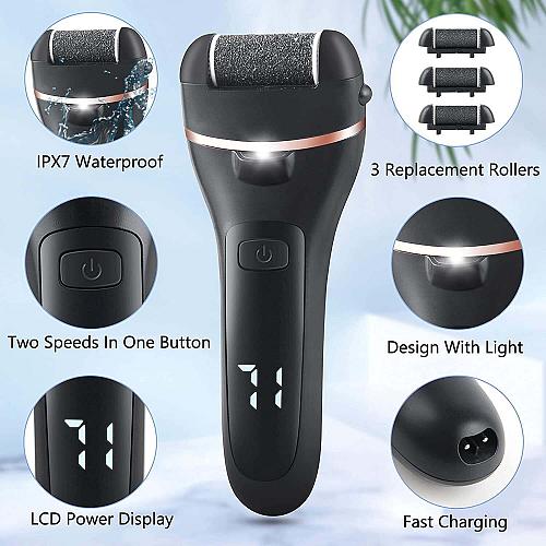 TiokMc Electric Foot Callus Remover for Feet Rechargeable Pedicure Tools Foot...