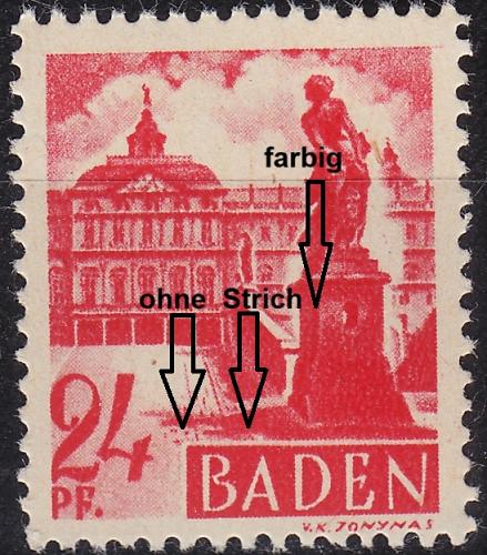 GERMANY Alliiert Franz. Zone [Baden] MiNr 0008 vv IV ( **/mnh )