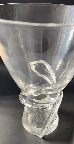 Steuben Signed spiril vase Glass # 8085