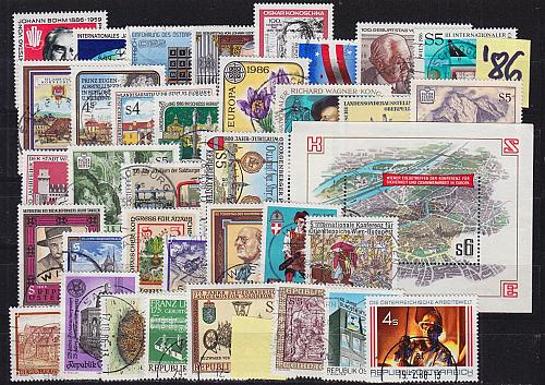 &Ouml;STERREICH AUSTRIA [1986] Jahr ex ( O/used ) [01] fast komplett