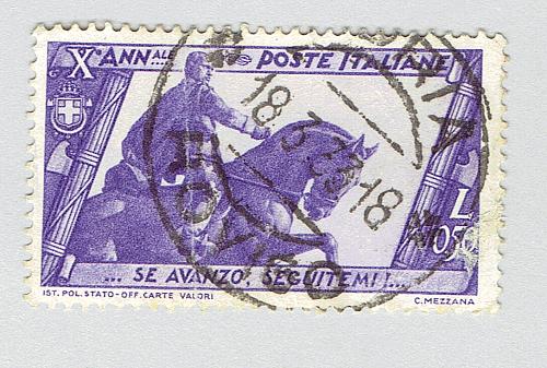 Italy 297 Mussollni statue 1922 Used (BP91825)