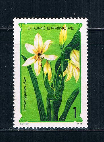 Saint Thomas and Prince Is 502 Unused Flowers (GI0337)+