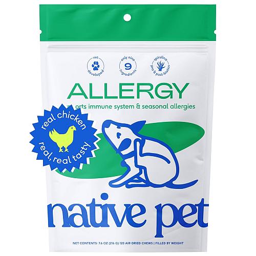 Native Pet Allergy Chews for Dogs - All-Natural Anti Itch Probiotics for Dogs...