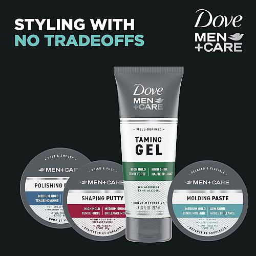 DOVE MEN + CARE Styling Aid Hair Product for a Medium Hold Sculpting Hair Pas...