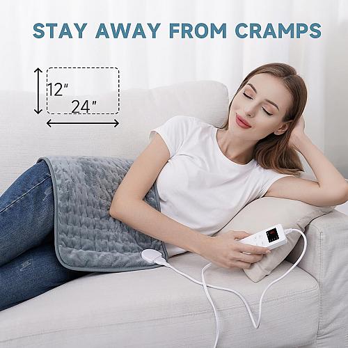 Heating Pad for Back Pain Relief ZUODUN Electric Heating Pads for Cramps with...