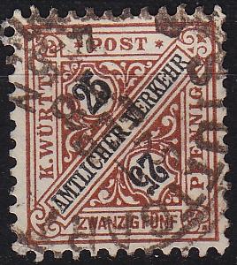 GERMANY W&uuml;rttemberg [Dienst] MiNr 0251 ( O/used )