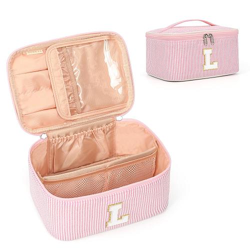 OCHEAL Personalized Makeup Bag for Women Monogram Travel Cosmetic Bag with Br...
