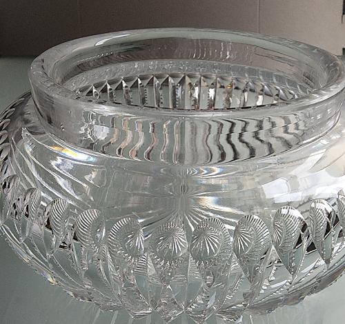 American Cut Glass powder box Sterling silver lid Antique abp