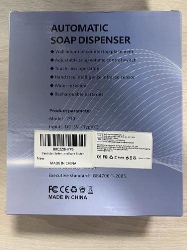 Automatic soap Dispenser touchless 15oz/420ml Kitchen Dish Automatic Liquid S...
