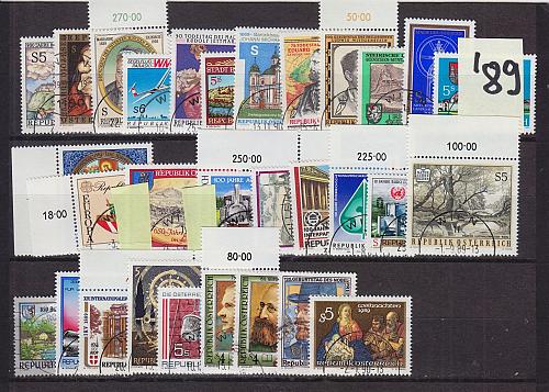 &Ouml;STERREICH AUSTRIA [1989] Jahr ex ( O/used ) [02] fast komplett