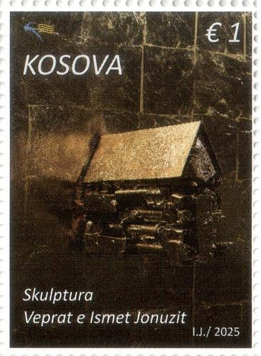 Kosovo Stamps 2025. Ismet Jonuzi - Sculptor. Art. Definitive stamp 1.00 MNH