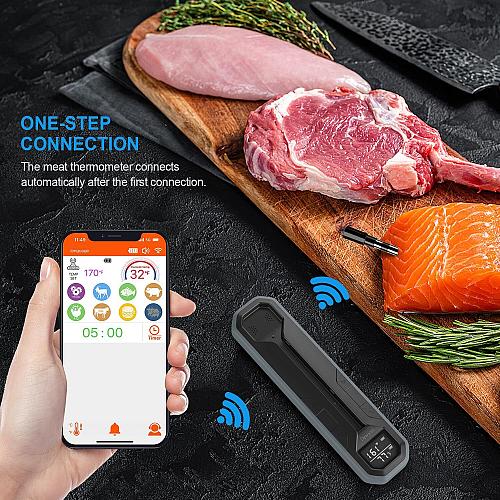 Wireless Meat Thermometer – Digital Cooking Thermometer with Wireless Probe –...