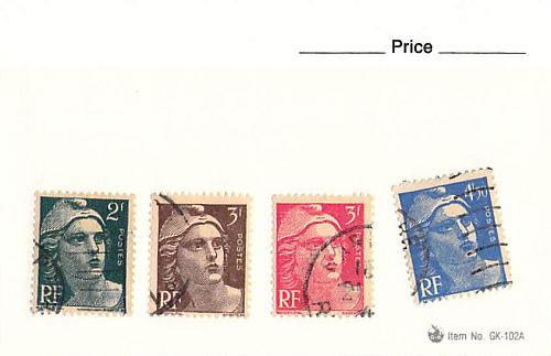 France 4 different of 4 total stamps included (SC0_311)