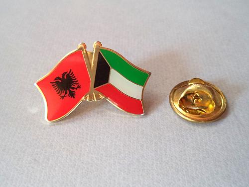 Olympic Games NOC, Sport. Albania and Kuwait friendship pin.
